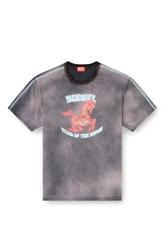 cl-t-boxt-horse Baumwoll-T-Shirt mit Pferde-Grafikprint