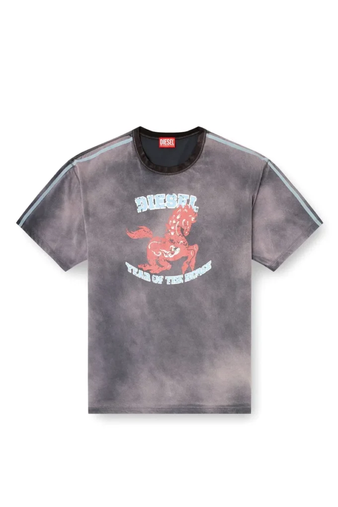 cl-t-boxt-horse Baumwoll-T-Shirt mit Pferde-Grafikprint cl-t-boxt-horse Baumwoll-T-Shirt mit Pferde-Grafikprint