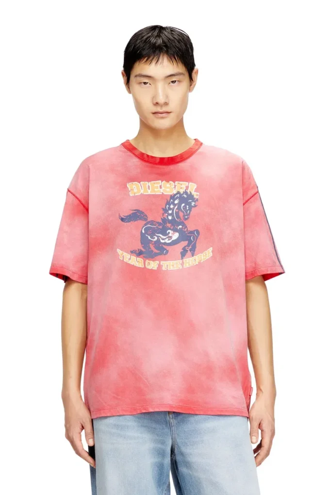 cl-t-boxt-horse Baumwoll-T-Shirt mit Pferde-Grafikprint cl-t-boxt-horse Baumwoll-T-Shirt mit Pferde-Grafikprint