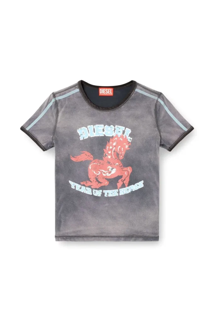 cl-t-uncutie-horse Baumwoll-Stretch-T-Shirt mit Pferdemotiv cl-t-uncutie-horse Baumwoll-Stretch-T-Shirt mit Pferdemotiv