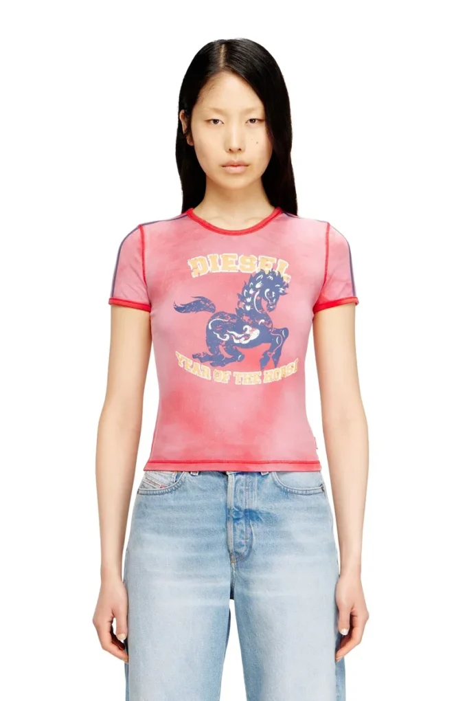 cl-t-uncutie-horse Baumwoll-Stretch-T-Shirt mit Pferdemotiv cl-t-uncutie-horse Baumwoll-Stretch-T-Shirt mit Pferdemotiv