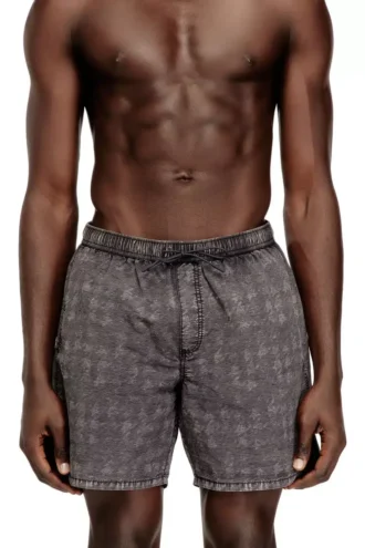 conor-43-dnm Badeshorts mit verblasstem Hahnentrittmuster