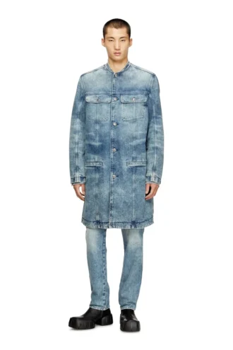 d-aberd-fsh1 Mantel aus lasergeschnittenem Baumwoll-Hanf-Denim