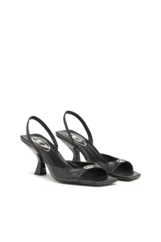 d-amber 75 Sandale D-Amber-Slingback-Sandalen aus Leder mit Eidechsenoptik