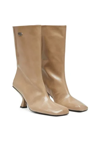 d-amber tube 75 D-Amber-Square-toe Stiefeletten mit Naplak-Effekt