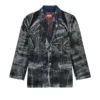 d-bla-dev-fse Blazer aus Nadelstreifen-Devoré-Denim d-bla-dev-fse Blazer aus Nadelstreifen-Devoré-Denim