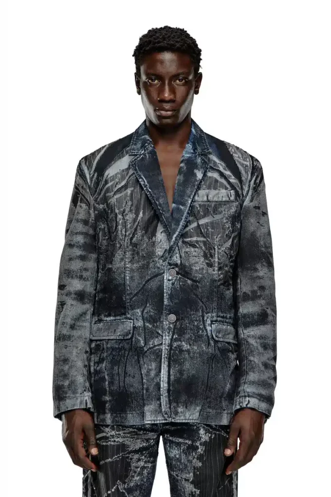 d-bla-dev-fse Blazer aus Nadelstreifen-Devoré-Denim d-bla-dev-fse Blazer aus Nadelstreifen-Devoré-Denim