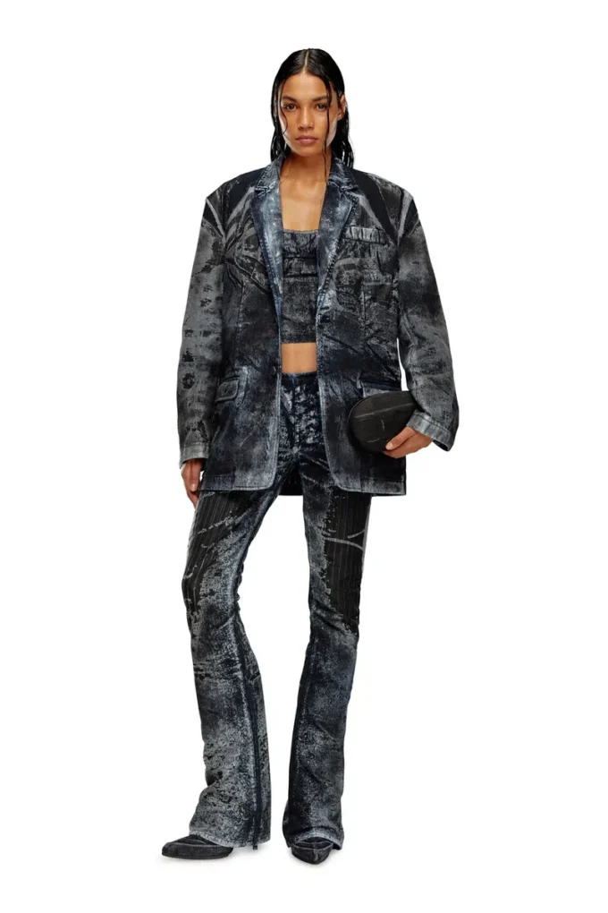 d-bla-dev-fse Blazer aus Nadelstreifen-Devoré-Denim d-bla-dev-fse Blazer aus Nadelstreifen-Devoré-Denim