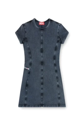d-cupsleeves Minikleid aus Jersey in Denim-Optik