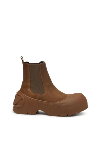 d-donald beatle D-Donald-Chelsea-Stiefel aus gewachstem Wildleder und Gummi