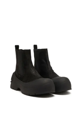 d-donald beatle D-Donald-Chelsea-Stiefel aus gewachstem Wildleder und Gummi