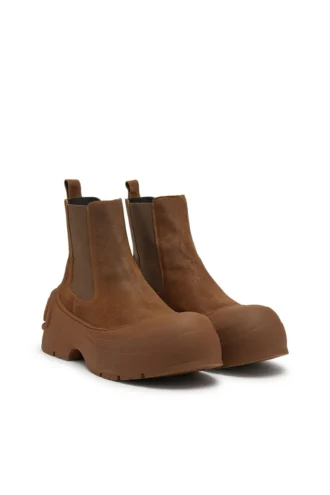 d-donald beatle D-Donald-Chelsea-Stiefel aus gewachstem Wildleder und Gummi