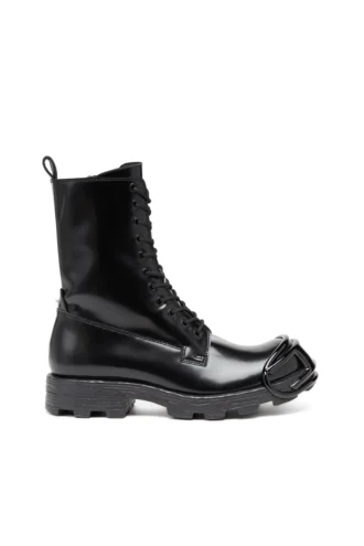 d-hammer bt d D-Hammer-Lederstiefel mit ovalem D-Zehenkappen