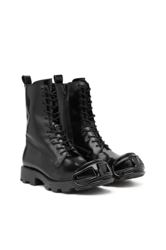d-hammer bt d D-Hammer-Lederstiefel mit ovalem D-Zehenkappen