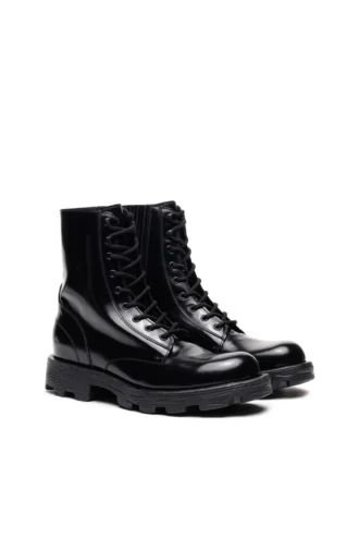 d-hammer bt D-Hammer-Combat-Stiefel aus glänzendem Leder