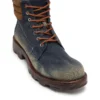 d-hammer lace up D-Hammer-Combat-Stiefel aus Denim und Wildleder d-hammer lace up D-Hammer-Combat-Stiefel aus Denim und Wildleder