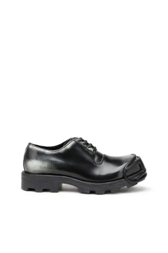 d-hammer so d D-Hammer-Derby-Schuhe aus glänzendem zweifarbigem Leder