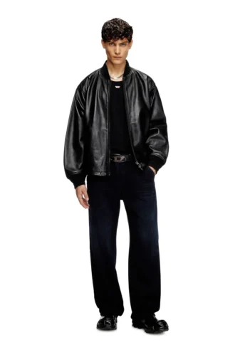 l-khat Bomberjacke aus gewachstem Leder
