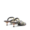 d-havanna kittie D-Havanna Kittie-Mules aus ausgefranstem Denim mit Kristallen d-havanna kittie D-Havanna Kittie-Mules aus ausgefranstem Denim mit Kristallen