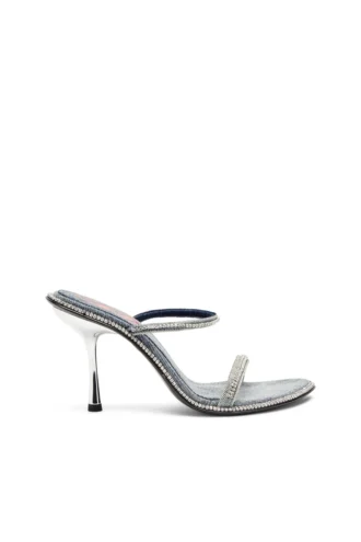 d-havanna sdl D-Havanna-Mules mit Absatz aus Kristall-Denim