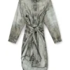 d-iletta Wickelkleid aus Viskose in Denim-Optik