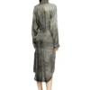 d-iletta Wickelkleid aus Viskose in Denim-Optik