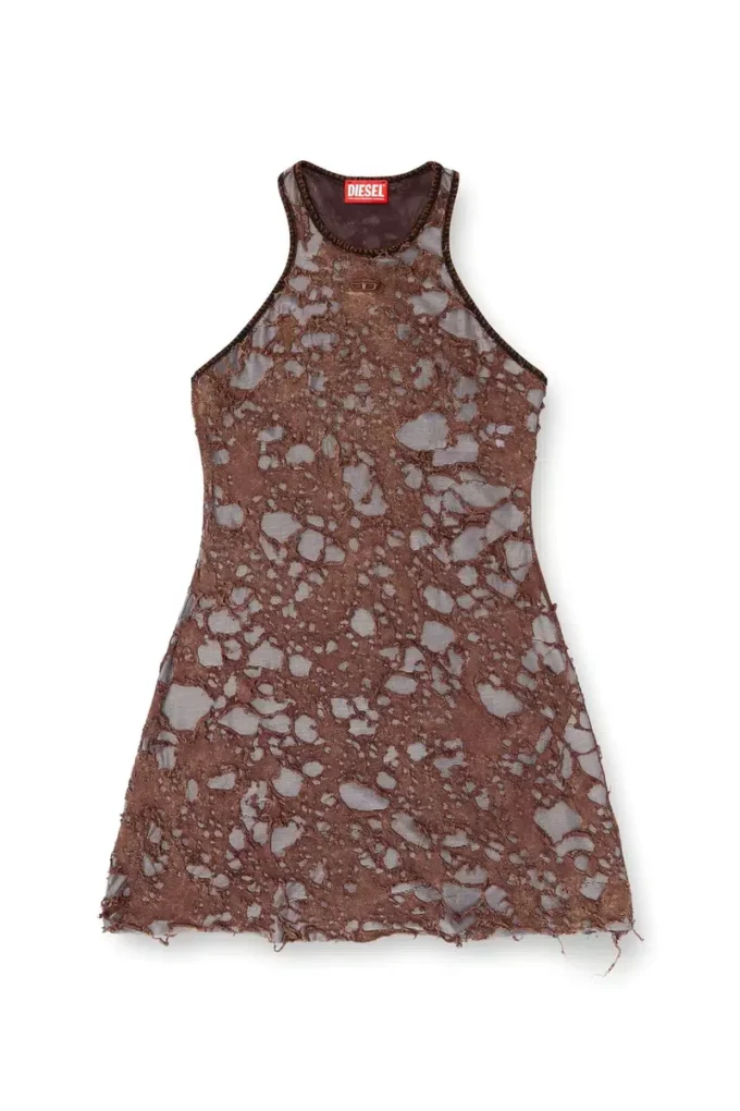 d-ilmy Kleid aus Destroyed-Jersey