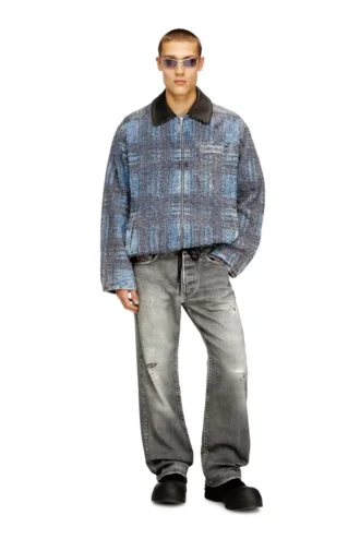d-ivar-s1 Jacke aus grafischem Bouclé-Denim