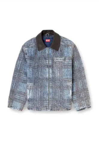d-ivar-s1 Jacke aus grafischem Bouclé-Denim
