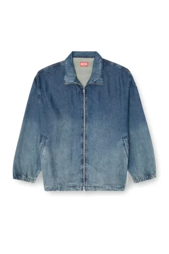 d-krap-s6 Jacke mit Reißverschluss aus fließendem Denim