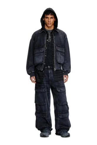 d-kurz Jacke aus Batavia-gewebtem Denim
