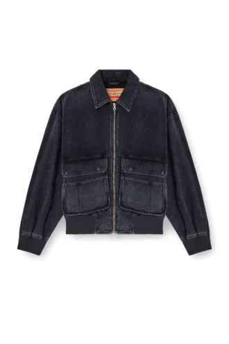 d-kurz Jacke aus Batavia-gewebtem Denim