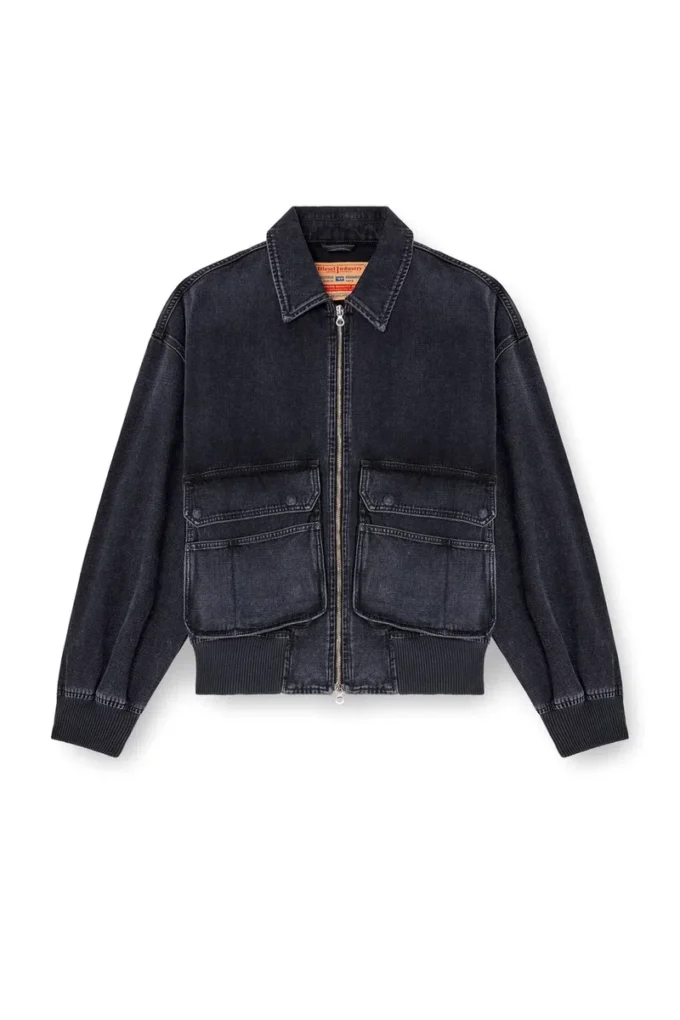 d-kurz Jacke aus Batavia-gewebtem Denim