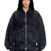 d-kurz Jacke aus Batavia-gewebtem Denim