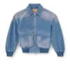 d-kurz Jacke aus farbigem Denim mit Fischgrätenmuster d-kurz Jacke aus farbigem Denim mit Fischgrätenmuster