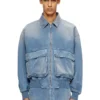 d-kurz Jacke aus farbigem Denim mit Fischgrätenmuster d-kurz Jacke aus farbigem Denim mit Fischgrätenmuster