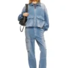 d-kurz Jacke aus farbigem Denim mit Fischgrätenmuster d-kurz Jacke aus farbigem Denim mit Fischgrätenmuster