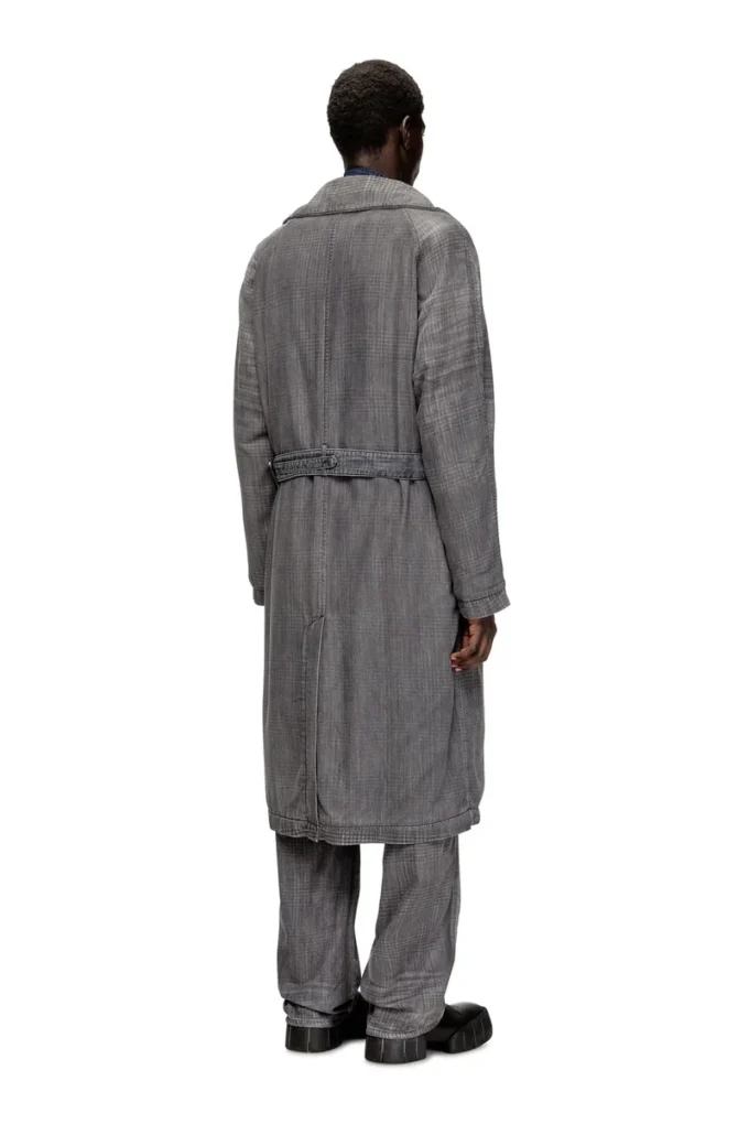 d-matthew-s Trenchcoat aus gemustertem Denim d-matthew-s Trenchcoat aus gemustertem Denim