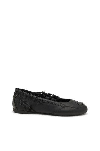 d-mile Ballerinaschnürschuhe D-Mile-Schnürballerinas aus Leder und Mesh