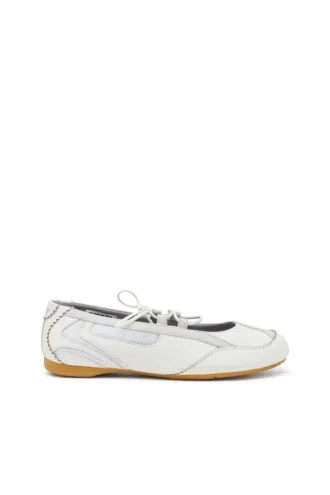 d-mile Ballerinaschnürschuhe D-Mile-Schnürballerinas aus Leder und Mesh