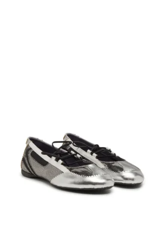 d-mile Ballerinaschnürschuhe w D-Mile-Metallic Schnürballerinas