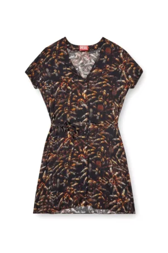 d-ollish Viskosekleid mit Taillengürtel