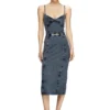 d-ony Midikleid aus Jersey in Denim-Optik d-ony Midikleid aus Jersey in Denim-Optik