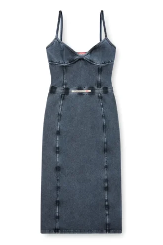 d-ony Midikleid aus Jersey in Denim-Optik