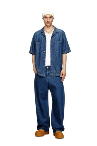 d-paroshort Bowlinghemd aus Denim