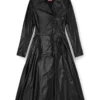 d-ragon Midi-Mantelkleid mit Biker-Details