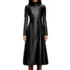 d-ragon Midi-Mantelkleid mit Biker-Details