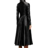 d-ragon Midi-Mantelkleid mit Biker-Details