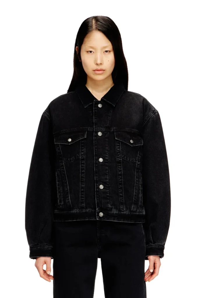 d-ranger-t Gesteppte Truckerjacke aus Denim