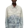 d-ranger Truckerjacke aus Prince-of-Wales-Jacquard-Denim d-ranger Truckerjacke aus Prince-of-Wales-Jacquard-Denim